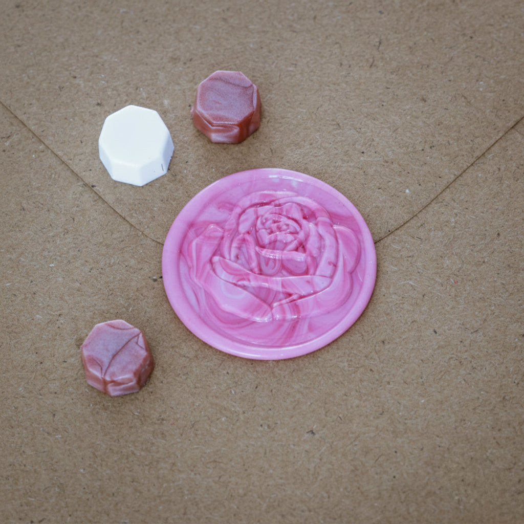 Coffret Rose - pour 20-25 cachets de cire