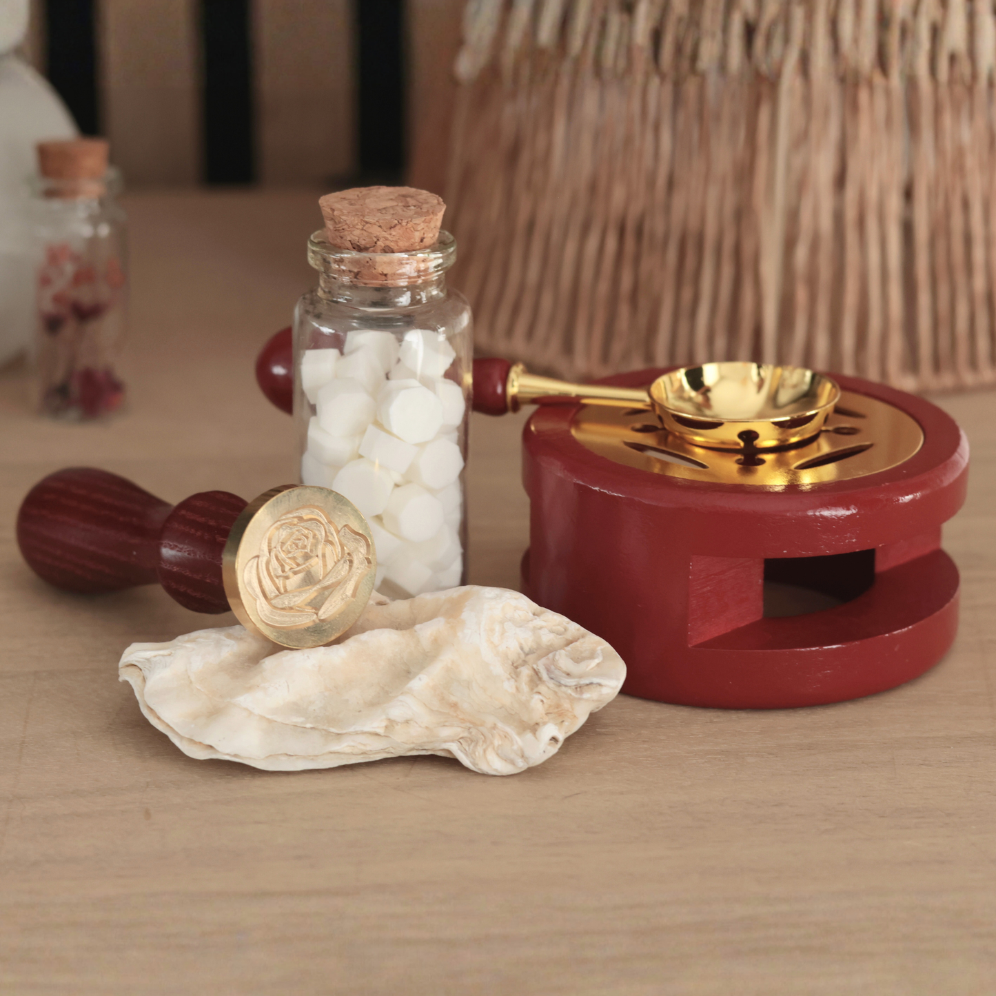 Coffret Rose - pour 20-25 cachets de cire