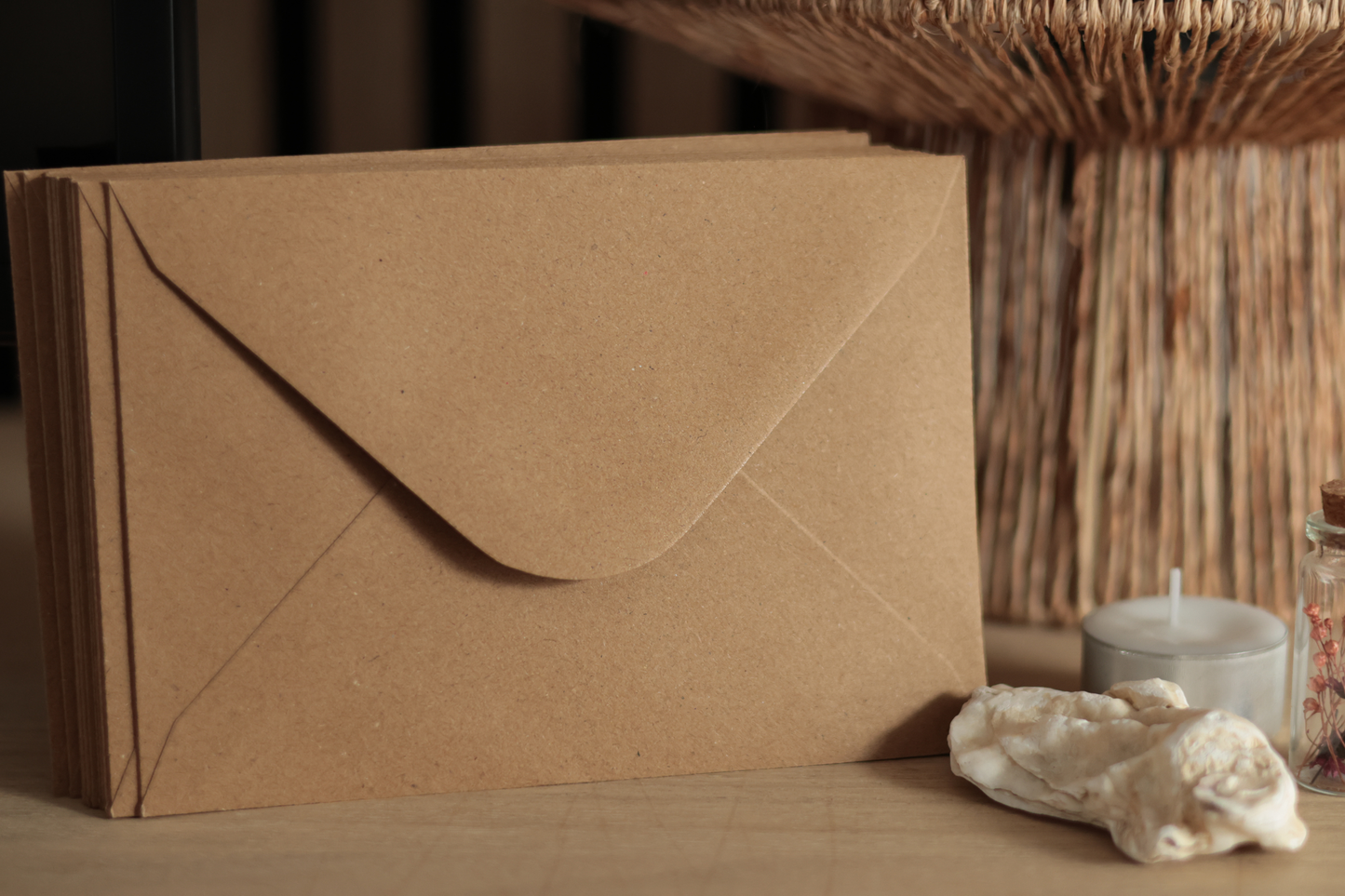 Enveloppes marron 11.4 x 16.2 cm (C6)