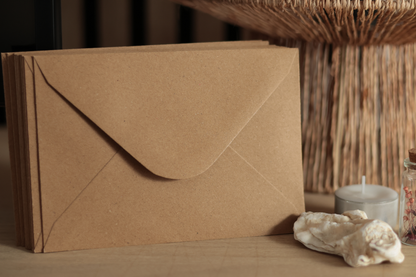 Enveloppes marron 11.4 x 16.2 cm (C6)