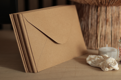 Enveloppes marron 11.4 x 16.2 cm (C6)