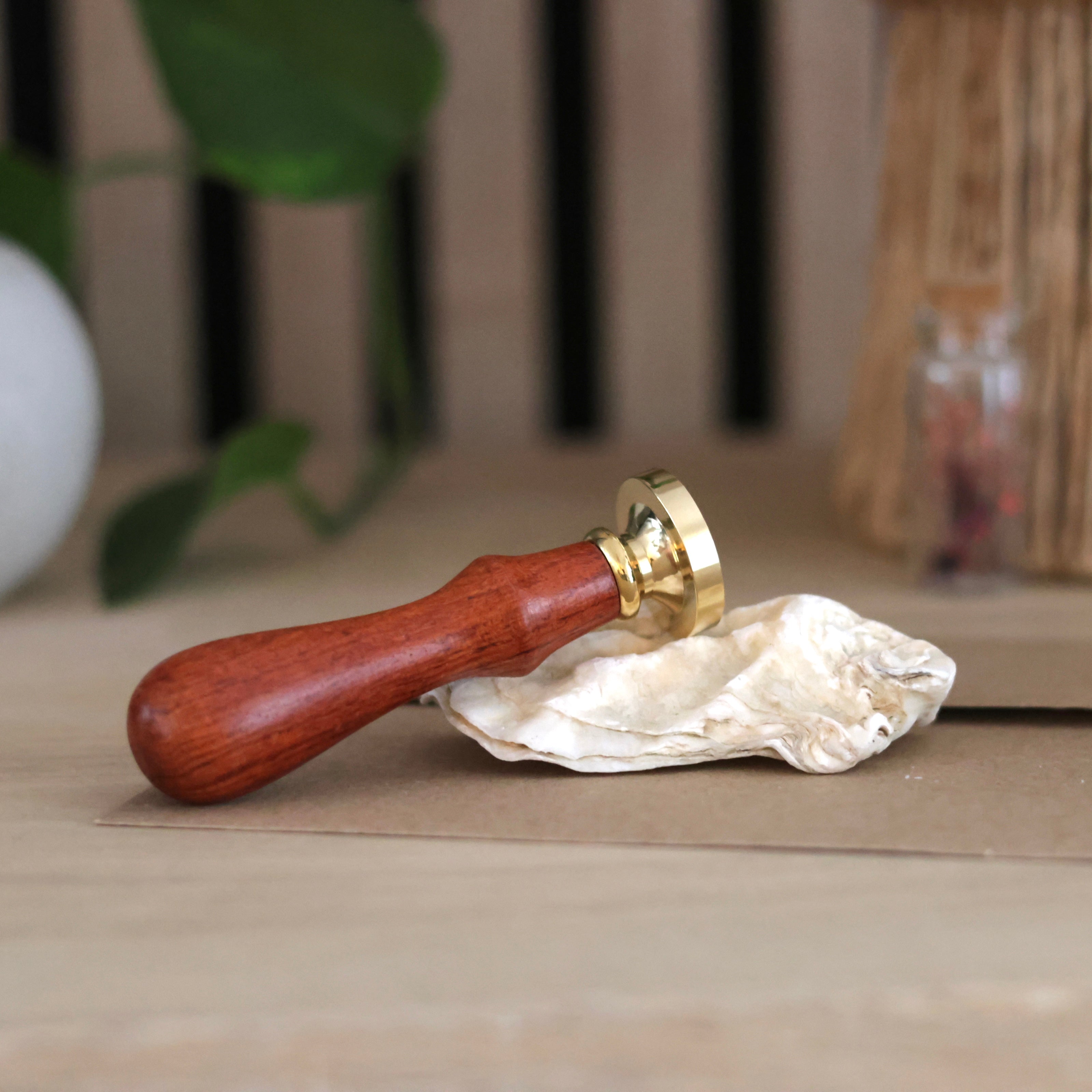 manche de sceau de cire en bois