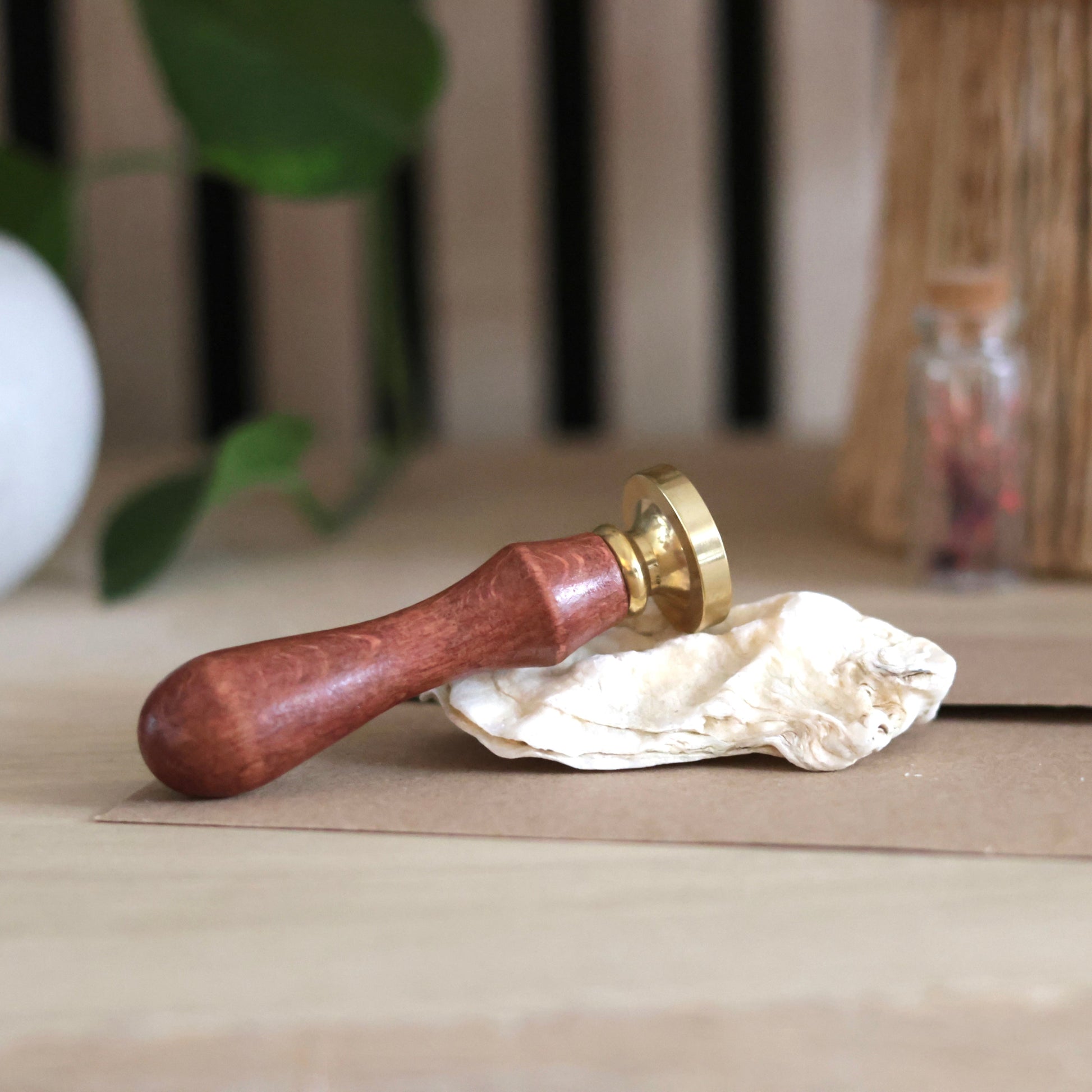 manche de sceau de cire en bois