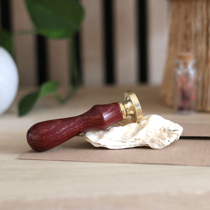 manche de sceau de cire en bois